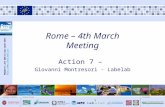 PROGETTO LIFE ENV/IT/426 COAST-BEST:// Rome – 4th March Meeting Action 7 – Giovanni Montresori - Labelab.