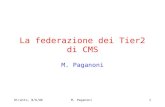 Otranto, 8/6/06M. Paganoni1 La federazione dei Tier2 di CMS M. Paganoni.