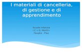 I materiali di cancelleria, di gestione e di apprendimento Scuole infanzia I.C « G. Mariti» Fauglia - Pisa.
