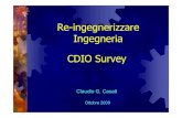 CDIO Survey: Reingegnerizzare Ingegneria