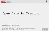 Open Data in Trentino - Corso Trentino School of Management (TSM)