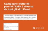Campagne elettorali: perché l'Italia è diversa da tutti gli altri Paesi