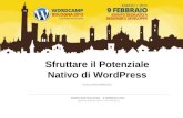 Sfruttare il Potenziale Nativo di WordPress - WordCamp Bologna 2013