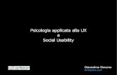 Psicologia applicata alla UX e Social Usability