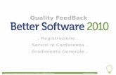 Better Software: Feedback Report 2010