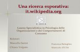 Corso Web 2.0: Chi sono i wikipedians?