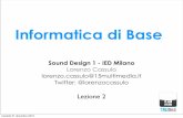 Lezione 2   sound design 1