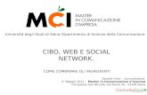 CIBO, WEB E SOCIAL NETWORK
