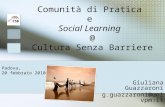 Comunità di pratica e Social Learning