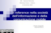 Reference-informazione-comunicazione mobile