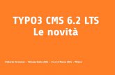 T3CampItalia 2014 - Novità di TYPO3 CMS 6.2 LTS
