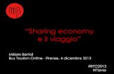 MIRIAM BERTOLI - BTO Buy Tourism Online 2013 - Sharing Economy