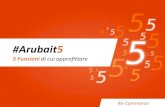 Aruba e-Commerce - 5 funzioni di cui approfittare #Arubait5