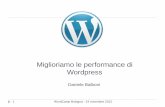 Miglioriamo le performance di wordpress