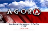 Agorà Sondaggi in onda il 26.09.2014 #agorarai