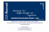 Big data e nuova conoscenza aziendale_Paolo Pasini_Summit Italia 2013