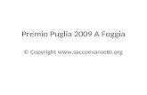 Premio Puglia 2009 A Foggia