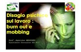 Disagio psichico sul lavoro: burn out e mobbing (Prof. Agostino MESSINEO - Dipartimento Prevenzione ASL RM H)