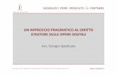 Giorgio Spedicato_Un approccio pragmatico al diritto d'autore sulle opere digitali (Ebook Lab Italia 2011)