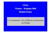 Daniele Franco - L'economia e la politica economica in Italia