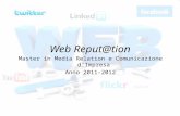 Corso di web reputation   master in media relation e comunicazione d'impresa - cattolica