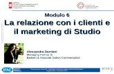 Alessandra Damiani - La relazione con i clienti e il marketing di Studio