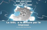 PSR 2007 - 2013 - Asse IV - Metodo LEADER