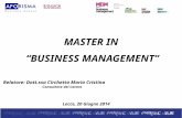MASTER IN BUSINESS MANAGEMENT - Parte 2