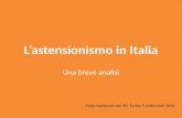 Analisi Astensionismo in Italia