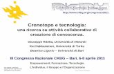 Cronotopo e tecnologia: una ricerca su attività collaborative di creazione di conoscenza