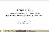 Il CRM Online vantaggi e scenari di utilizzo di una soluzione applicativa CRM On the Cloud