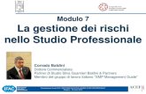 Bologna 18 marzo 2013 - Modulo 7 Risk Management