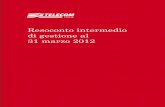 Resoconto intermedio di gestione Telecom Italia al 31 marzo 2012