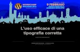 "L'uso efficace di una tipografia corretta" @ WordCamp Bologna 2013