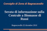 Presentazione a cura di Carlo Fiorentini, serata pubblica a Bagnacavallo del 22.12.10