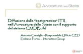 Diffusione delle "best practice" ITIL nell’Avvocatura dello Stato con il supporto del sistema CMDBuild - CMDBuild Day, 15 aprile 2010
