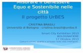 C. Brasili - Misurare il Benessere Equo e Sostenibile nelle città. Il progetto UrBES