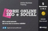 Corso online Seo e Social