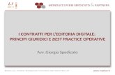 Giorgio Spedicato_I contratti per l'editoria digitale: principi giuridici e best practice operative