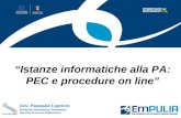 Istanze informatiche alla PA: PEC e procedure on line