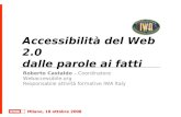 Accessibilità del Web 2.0 - SMAU 2008