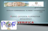 verifica Piano Offerta Formativa 2012/2013 I.C."Fermi" Catenanuova (En)