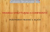 Modelli strutturali a confronto. Platform frame & Xlam