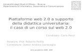 Piattaforme web 2.0 a supportodella didattica universitaria:il caso di un corso sul web 2.0