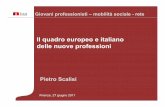 Presentazione Pietro Scalisi ISTATi. il quadro italiano ed europeo delle professioni