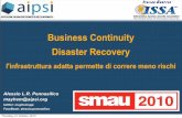 Smau 2010 Milano: Seminario AIPSI Business Continuity e Disaster Recovery