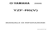 Yamaha YZF R6  Manuale Officina 2006 motore Italiano noPW ITA