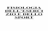 Fisiologia Dell' Esercizio e Dello Sport