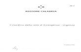 Calabria: il riordino della rete di Emergenza-Urgenza