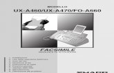 Sharp UX-A470 Manuale